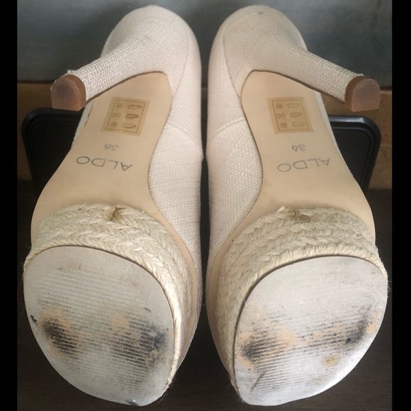 ALDO “KARTER” Cream Color Heels Size 6 - Picture 6 of 6